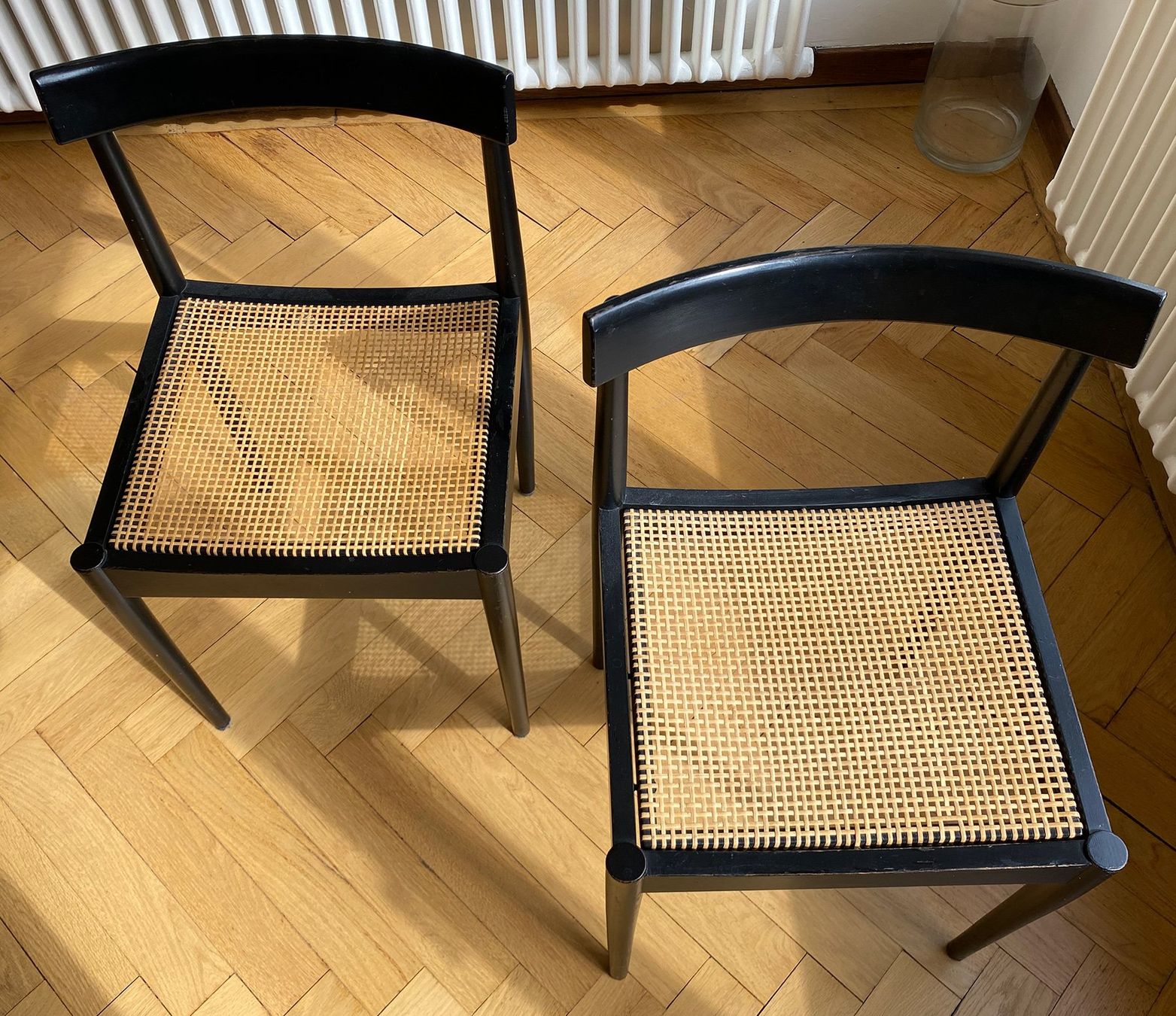 Sedie: 2 design stühle 70 geflecht jonk design vintage – Usato da Lützelflüh-Goldb venduto da fluidum 2