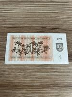 Litauen 1 Talonas 1992 - Seltener Geldschein zu verkaufen!