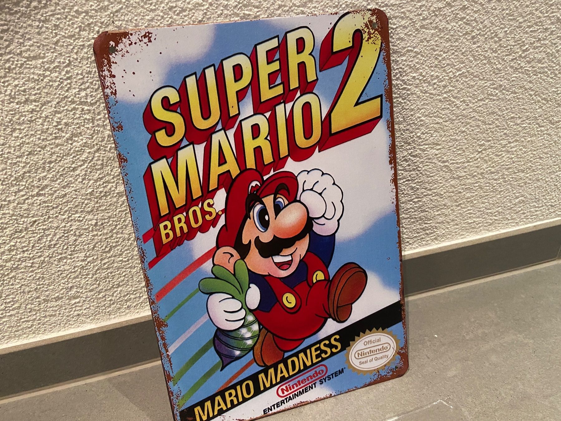 Schilder: SUPER MARIO 2 / VINTAGE BLECHSCHILD  NEU ! – Neu und originalverpackt aus Seon von Aaargauer01 5