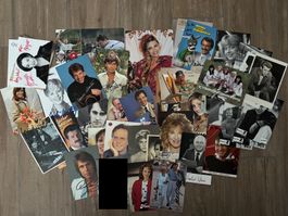 Ca. 60 Autogrammkarten Musik / Prominenz / Politik