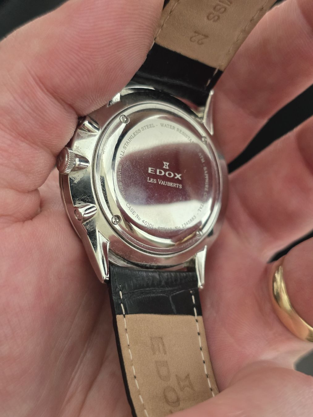 Edox Orologi: Edox Les Vauberts Moonphase Quartz  – Usato da Grand-Lancy venduto da Precision-GE 4