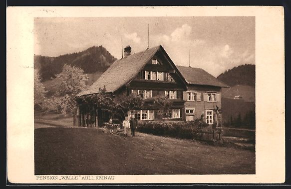 Cartes postales: AK Krinau, Pension Wälle, 1923 – D'occasion à Berlin par bartko-reher