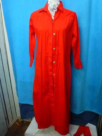 Edles EDELLE Blusenkleid in Koralle - Gr. 38