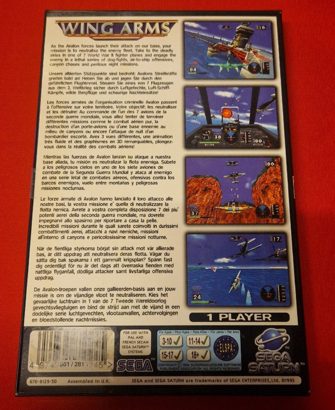 Sega Spiele: Wing Arms - Sega Saturn – Gebraucht aus Villars-sur-Glâne von MrLobTec 1