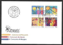 FDC Serie 1006-1009 als Markenheftchenblatt ET 15.9.2000