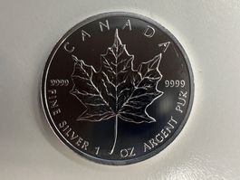 1 Unze Silber Canada Maple Leaf 2012