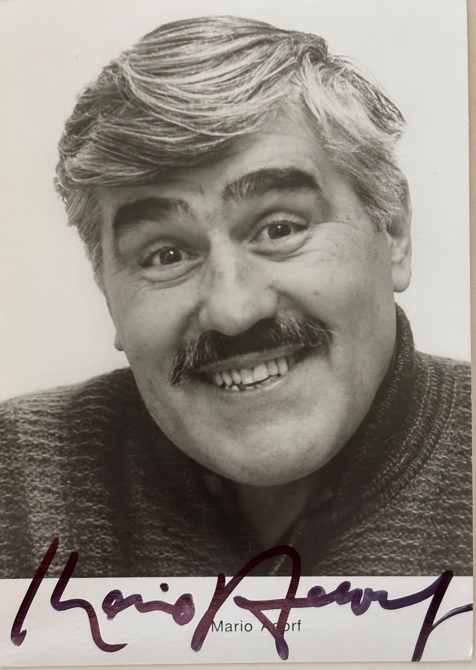 Autografi: Autogramm, Mario Adorf, deutscher Schauspieler – Usato da Frauenfeld venduto da Merk52