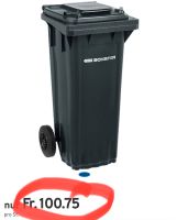 neuer Mülltonne PRO 60 WAVE, 60 l, fahrbar, schwarzgrau