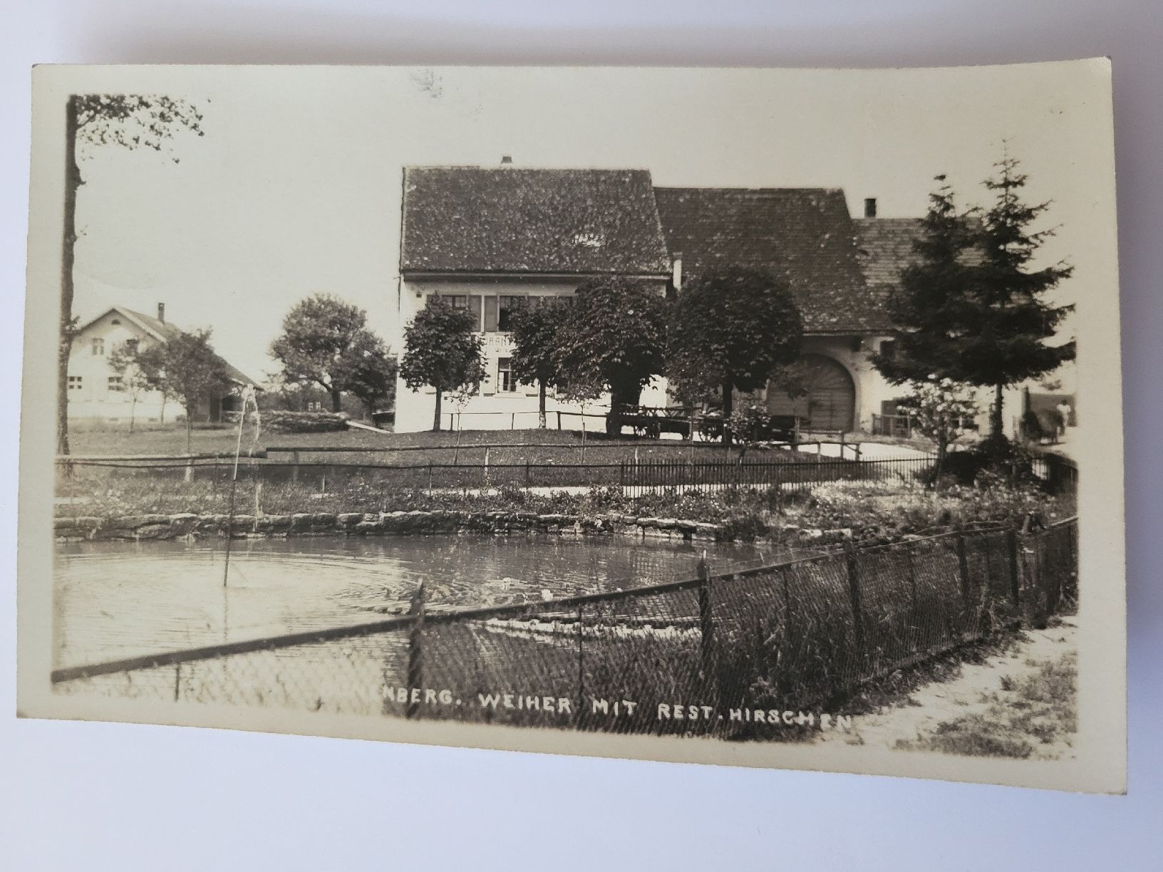 Cartoline postali: Alte Ansichtskarte: Balmberg Weiher mit Rest.-Hirschen R21 – Usato da nunningen venduto da mic_88k2