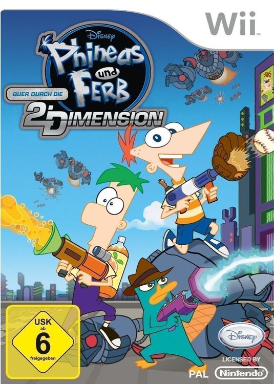 Phineas und Ferb Quer durch die 2. Dimension Wii 1
