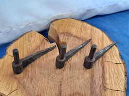 3 antike Tür Band Kloben (1.05cm) Schmiedeisen(LOT2415#TBS1)