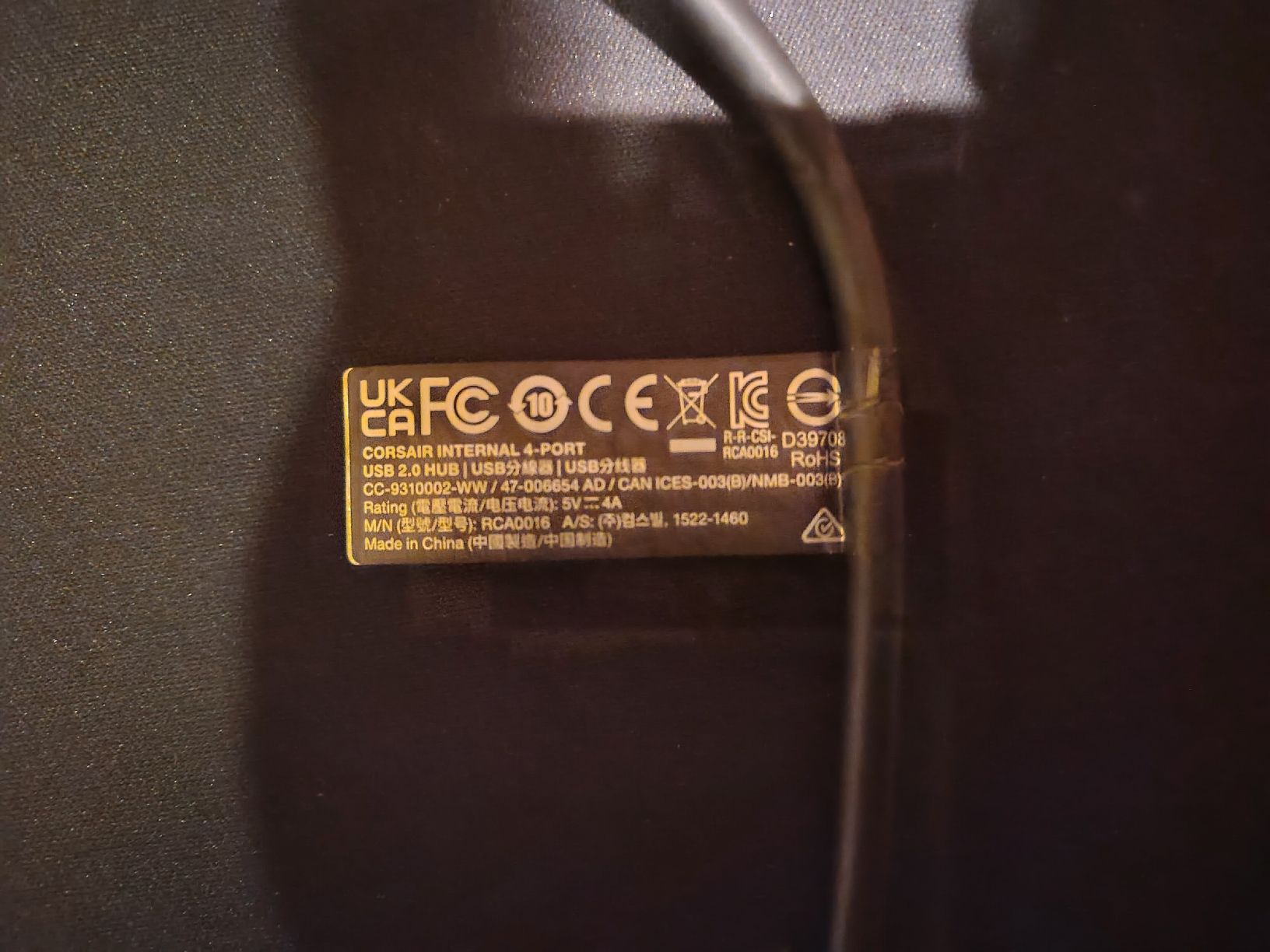 Hub & Switch: Corsair internal 2.0 usb hub – Usato da Oberdiessbach venduto da Kawaychi 1