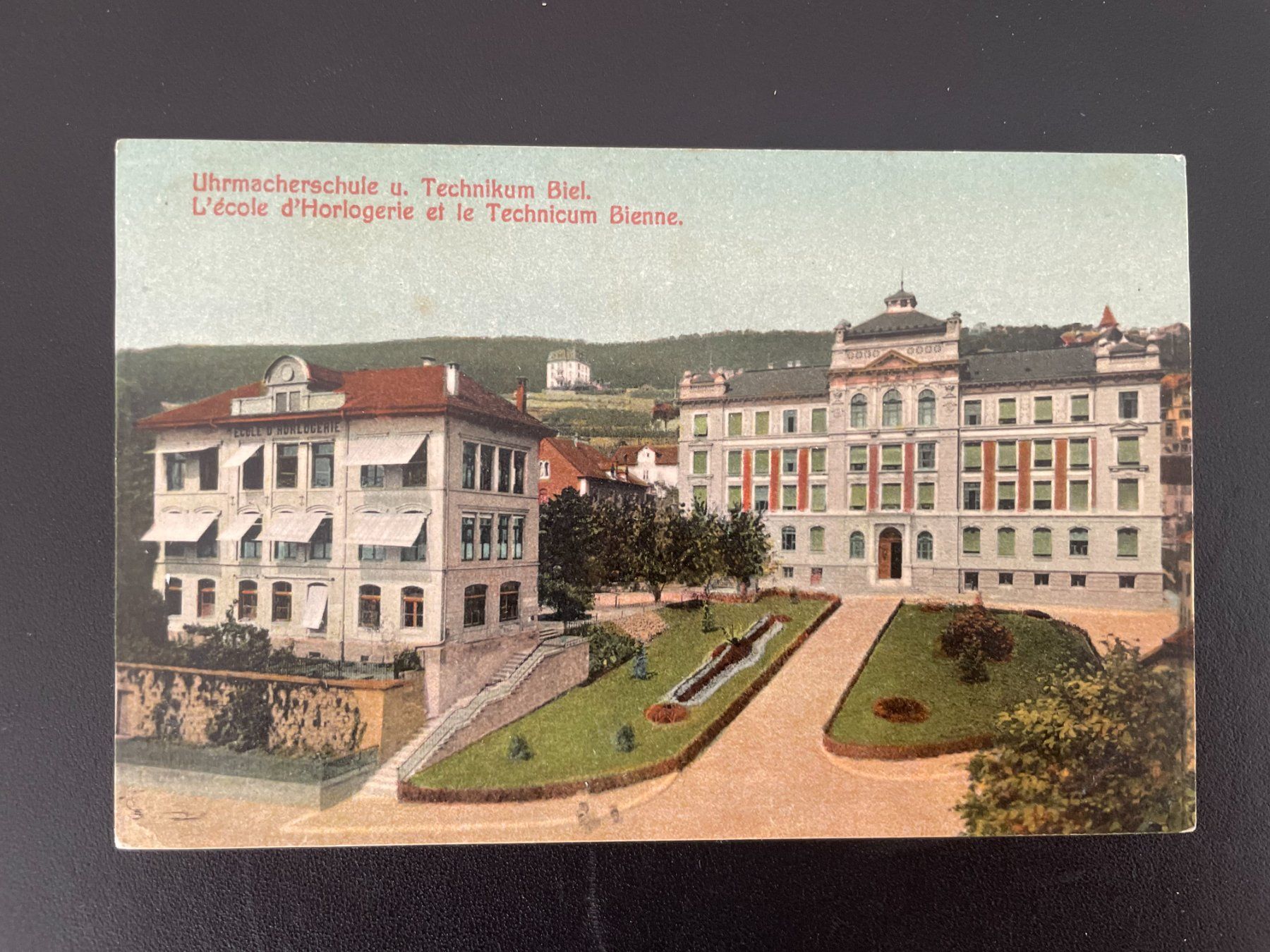 Cartoline postali: AK BE Uhrmacherschule und Technikum Biel / Bienne – Usato da Thal venduto da Danny82