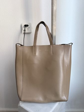 Celine Vertical Cabas Tote Bag - Neutral Beige Color!