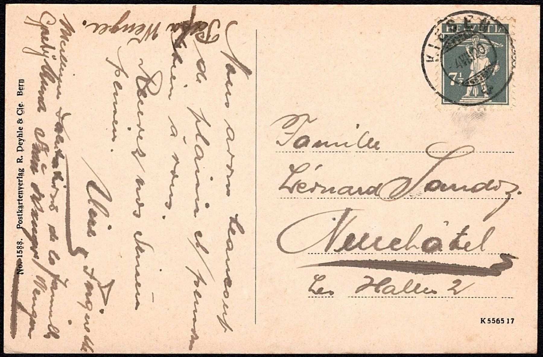 Cartes postales: 1920_AK - Schloss Kiesen BE – D'occasion à Thun par Nissan 1