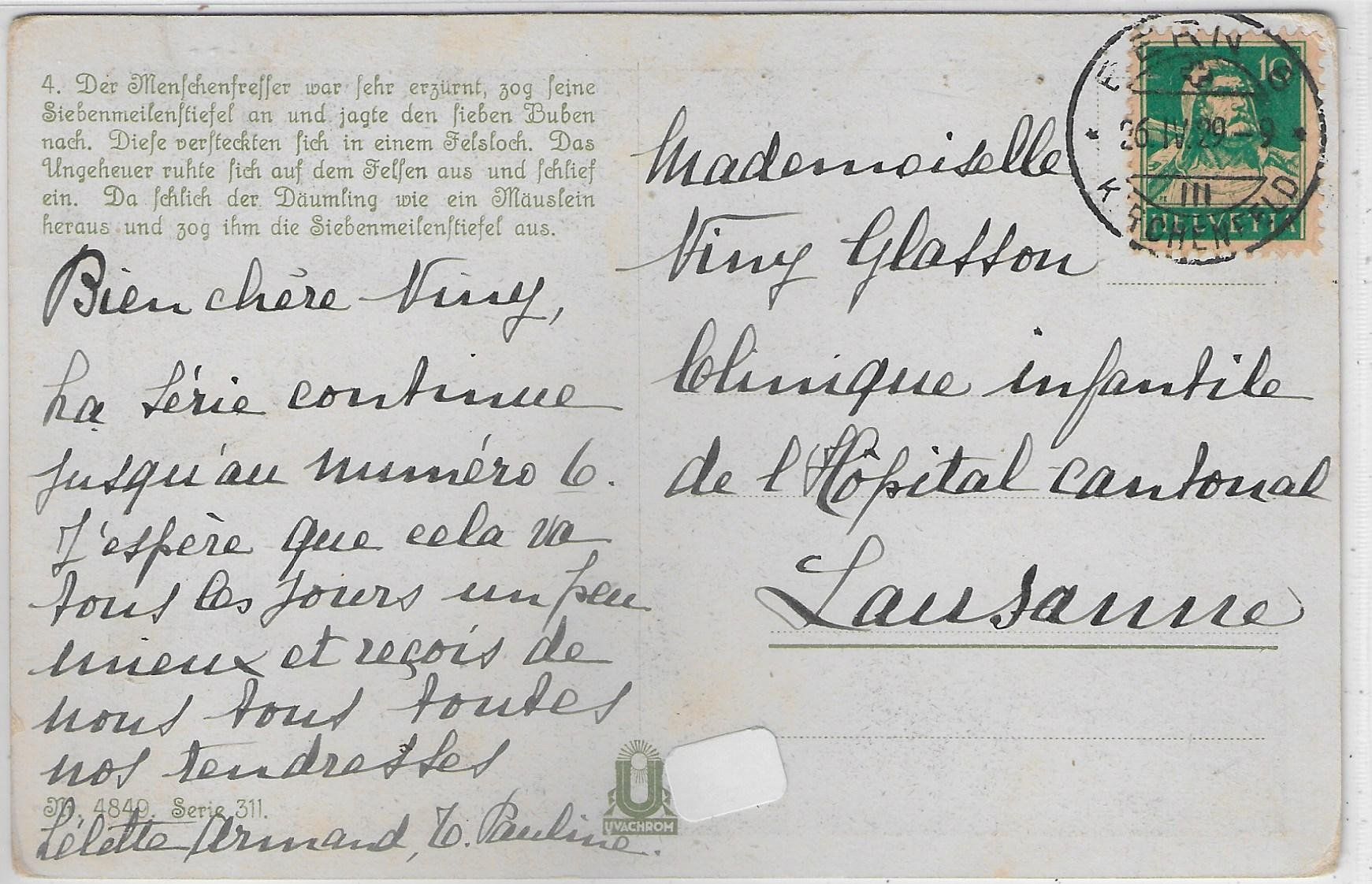 Cartoline postali: Märchen - Der kleine Däumling - O. Herrfurth – Usato da Ettingen venduto da Kartenplanet 1