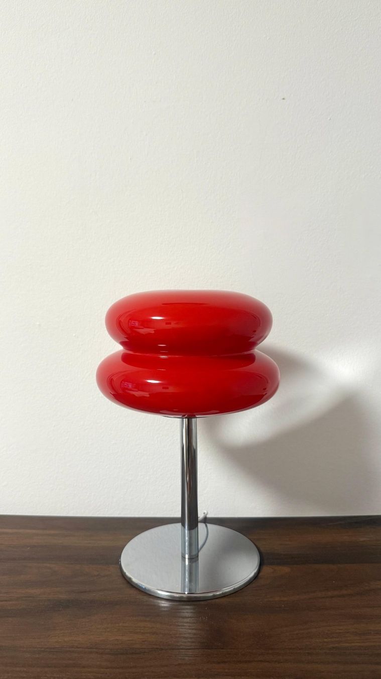Lampade: Vintage Glaslampe in Rot – Usato da Zürich venduto da dus_gln9