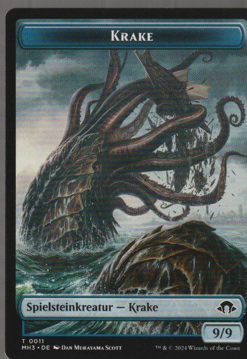 Magic The Gathering Carte collezionabili: Magic The Gathering MTG MH3 T 011 Token Krake – Nuovo (secondo la descrizione) da Vezia venduto da Aquarius_Age