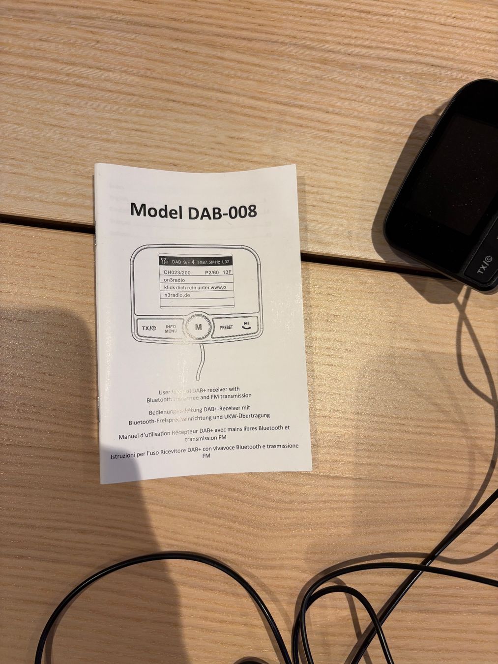 Tutti i ricambio: Neuwertiger DAB+ Empfänger Model DAB-008 komplett! – Usato da Baden venduto da jon_p9nc