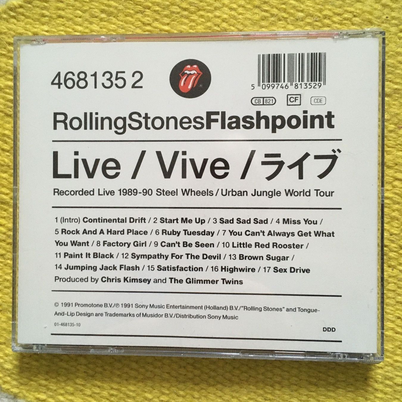 CD: ROLLING STONES-FLASHPOINT – Usato da Rorschacherberg venduto da CD-Roli 1