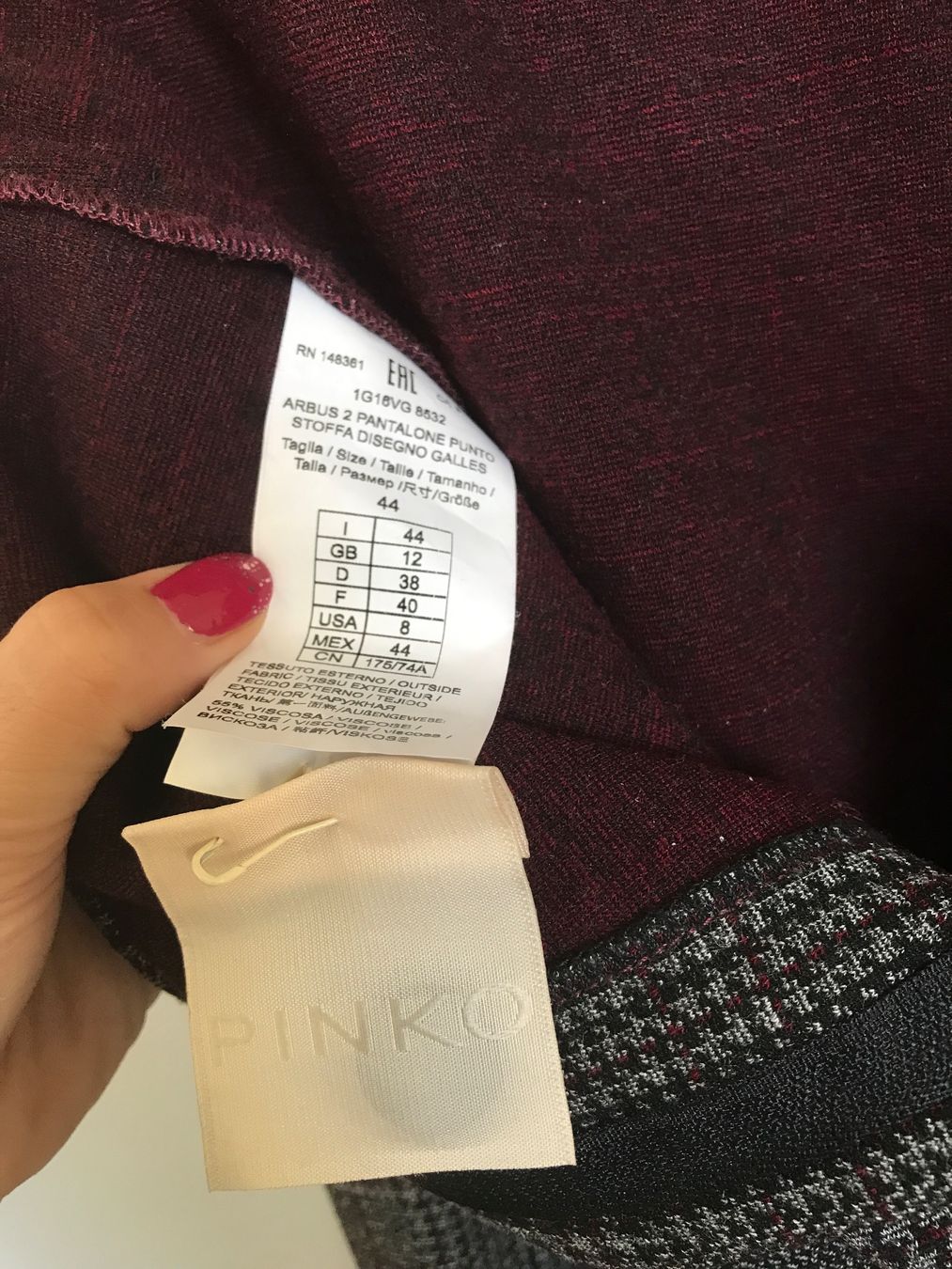 Pinko Hosen: PINKO Arbus Stoffhose in Graue 38 – Neu (gemäss Beschreibung) aus Glattfelden von Danshari 6