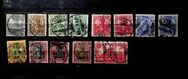 ALLEMAGNE DEUTSCHES REICH TIMBRES OBLITÉRÉS 1900   / T988