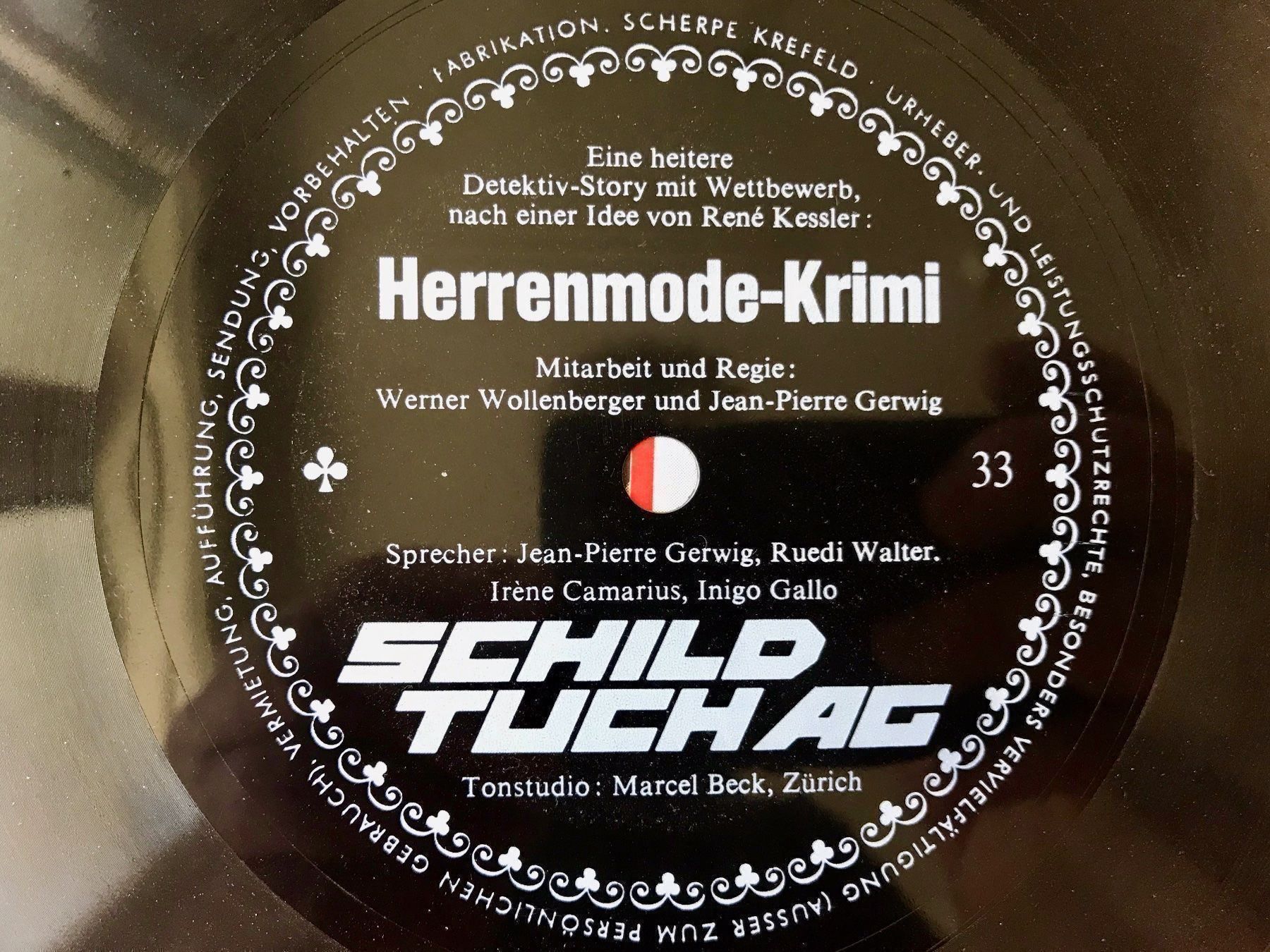 Dischi in vinile: Single HERRENMODE-KRIMI Schild 1968 – Usato da Zürich venduto da EYEBOOKS 3