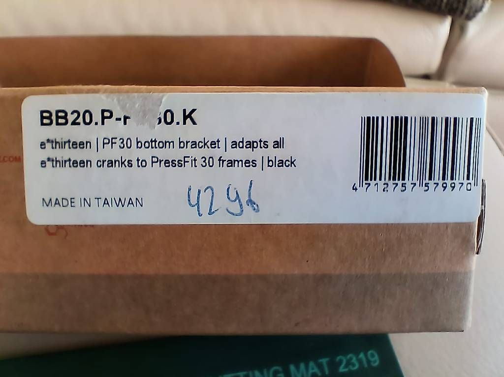 Ersatzteile: Tretlager E-Thirtheen PF30 - 30 mm Achse – Neu und originalverpackt aus Agno von Snapyalpha 2