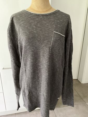 REBEL Longsleeve Shirt, XL, Grau meliert, Top Zustand!
