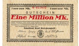 Bad Reichenhall 1 Mil.Mark 20.08.1923 SS++-VZ