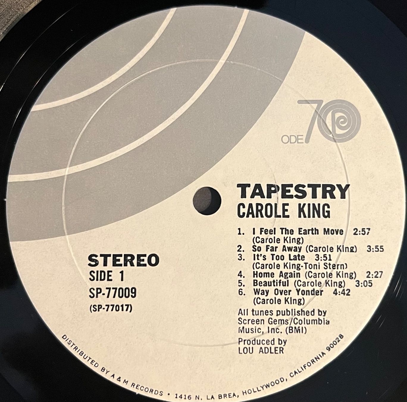 Dischi in vinile: CAROLE KING - TAPESTRY - 33 Tours – Usato da Bussigny venduto da vinyl-pas-cher 3