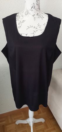 DonaLisa Top, Gr. 50/52, schwarz, ärmellos, Sommerhit!