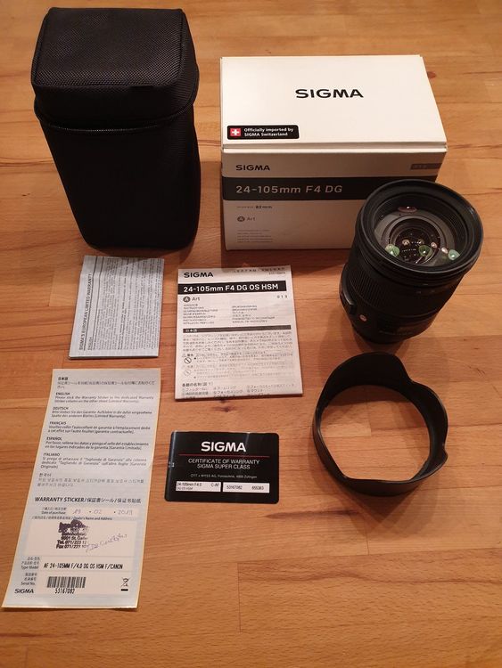 Sigma 24-105mm F4 DG OS HSM Art Objektiv Für Nikon | Vollformat Zoom | Mit Bildstabilisator | Profi Objektiv