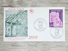 CL05 Enveloppe + Timbre Andorre 1967