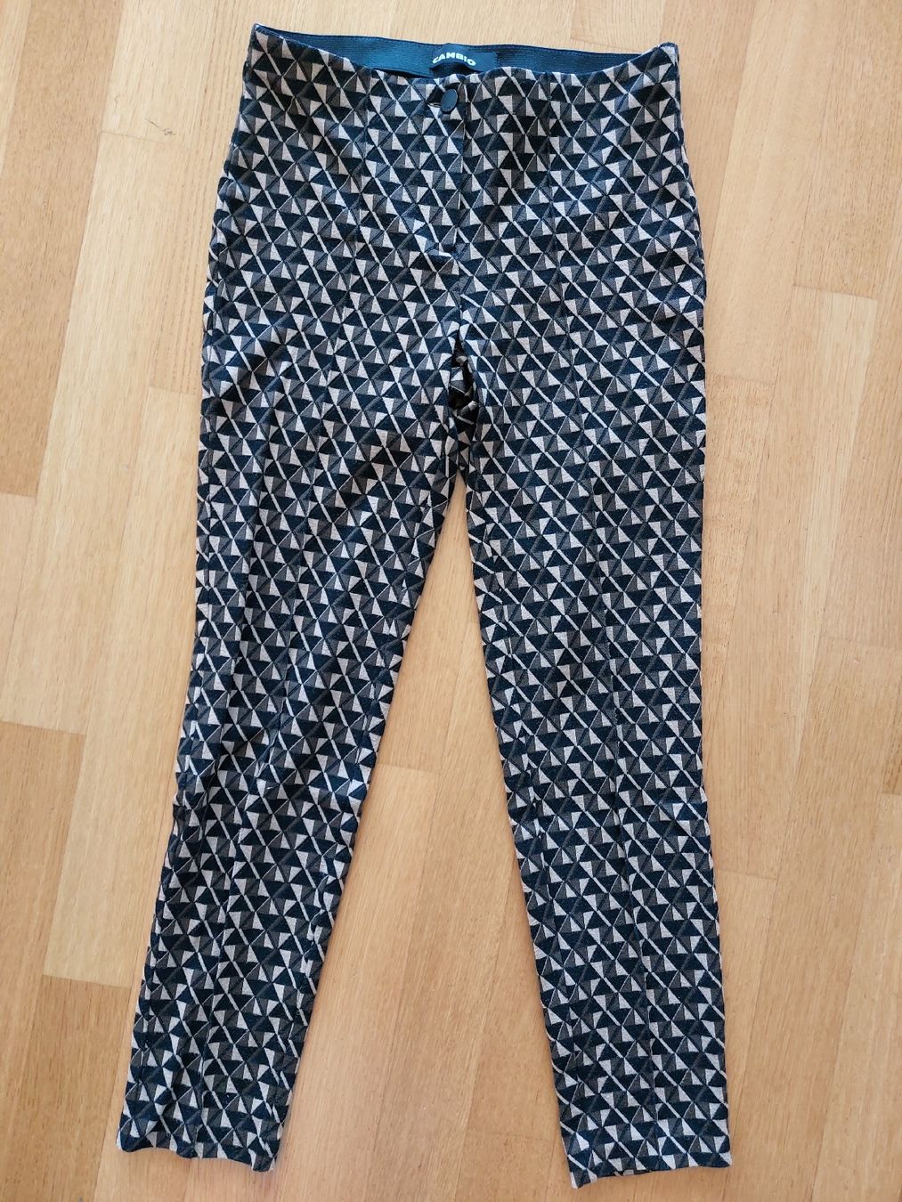 Cambio Pantaloni: Cambio Hose, Grösse 34, Geometrisches Muster – Usato da Horgen venduto da prinza