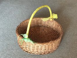 Korb XXL Universal-Korb Herbst-Deko 🍁 Kürbis-Gesteck D53cm