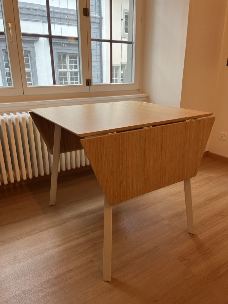 Ikea-Tisch Bambus, klappbar, 80x138 bzw. 80x74 (Gebraucht) in Schaffhausen  fr CHF 10  nur Abholung auf Ricardo kaufen