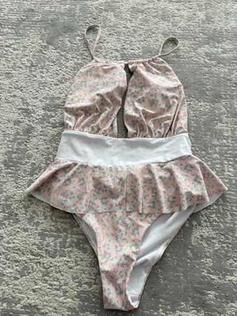 Blumenmuster Badeanzug, Sommer, Gr. S, wie neu!