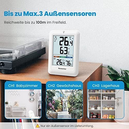 Sonstiges für Haushalt & Wohnen: MAX MIN Thermometer innen aussen 24 48 Std. alle Zeiten – Neu und originalverpackt aus Hundwil von Mr.Wong 5