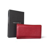 Portefeuille en cuir rouge Coccinelle