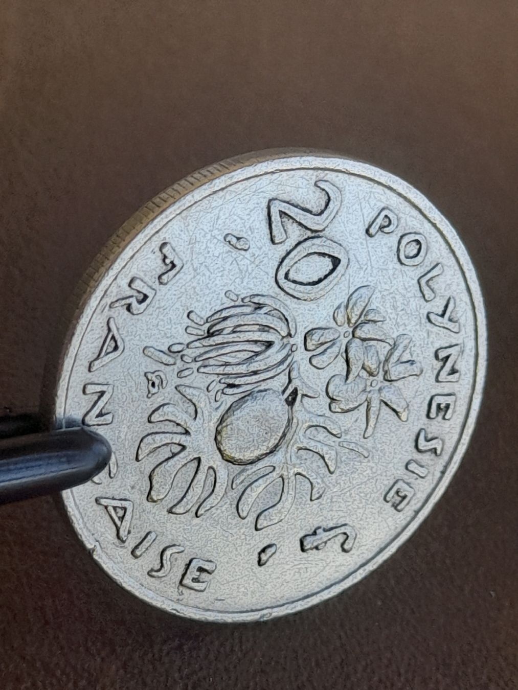Alle Münzen: 20 francs 1967 Polynesien.  – Gebraucht aus Basel von Basel_20 3