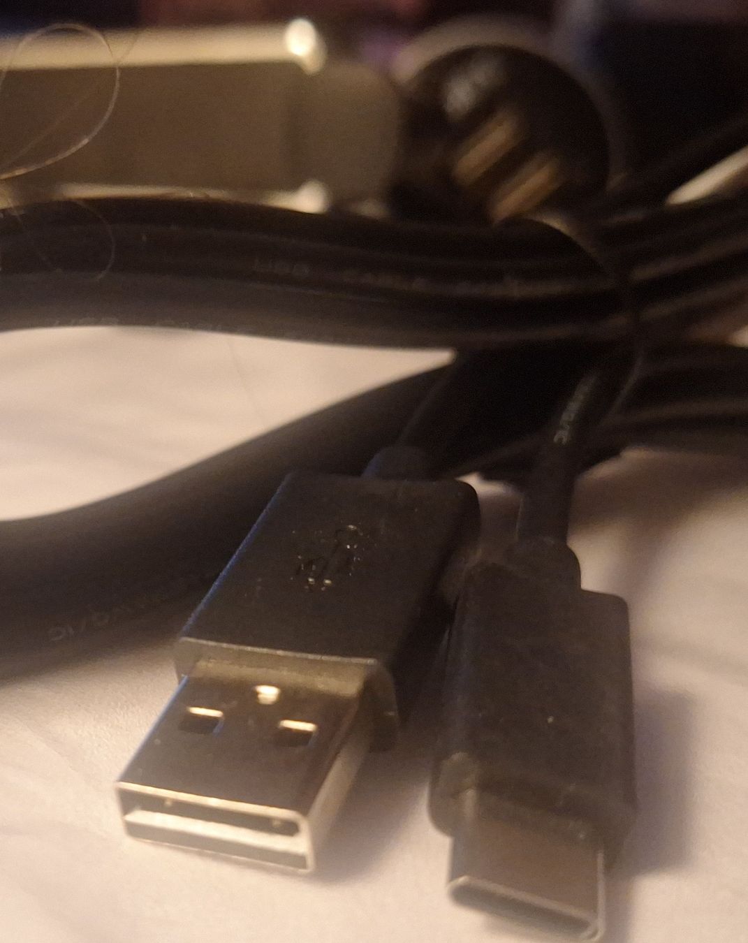 Câbles: Câble USB A vers USB C noir – Neuf (Voir description) à Tannay par v1n1p00h