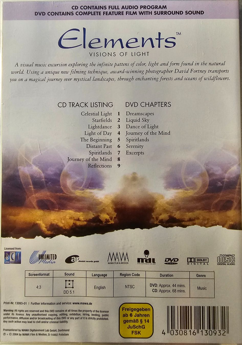 Tutti i DVDs: Elements - Visions of light (CD + DVD) – Usato da Wahlen b. Laufen venduto da Cg10 1