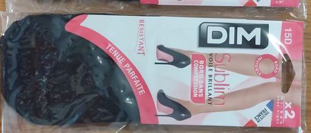DIM bas sublim 15D noir taille 2 neufs lot de 4 paires