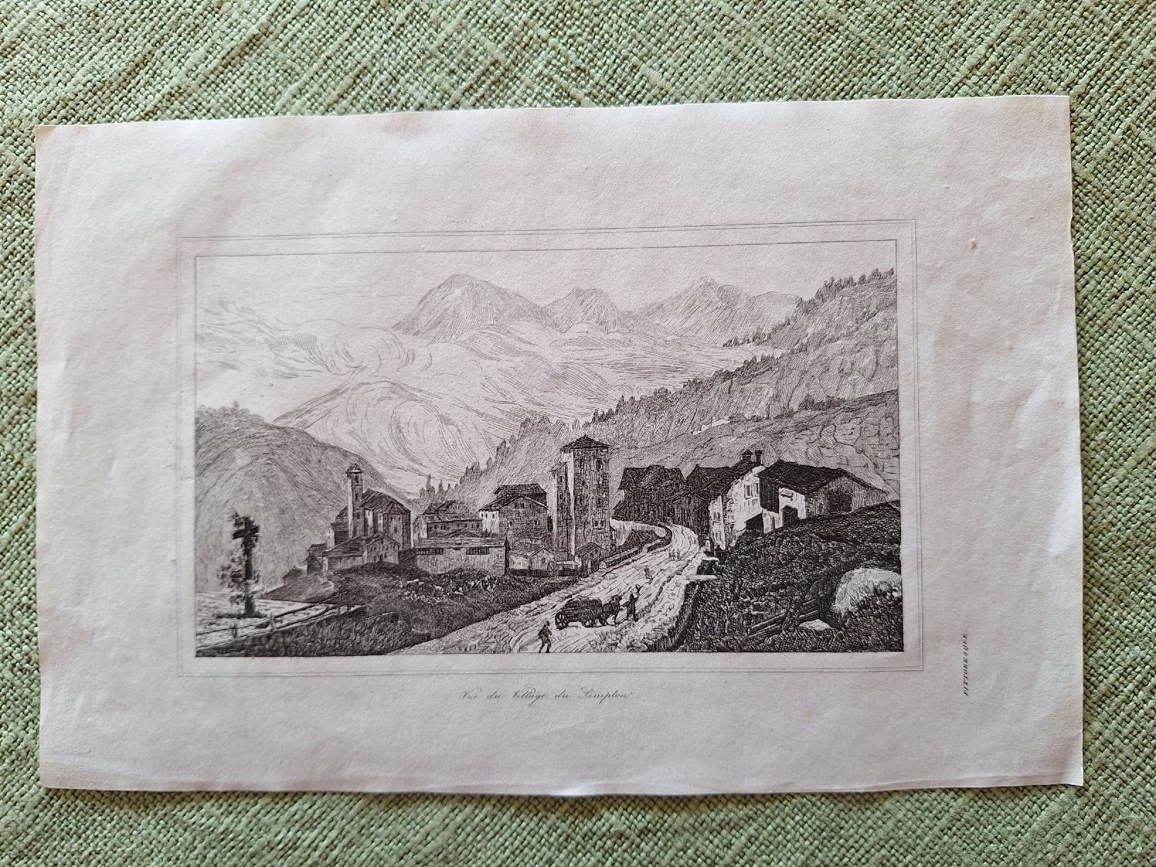 Incisioni: VILLAGE DU SIMPLON – Usato da Bevaix venduto da bohrap 1