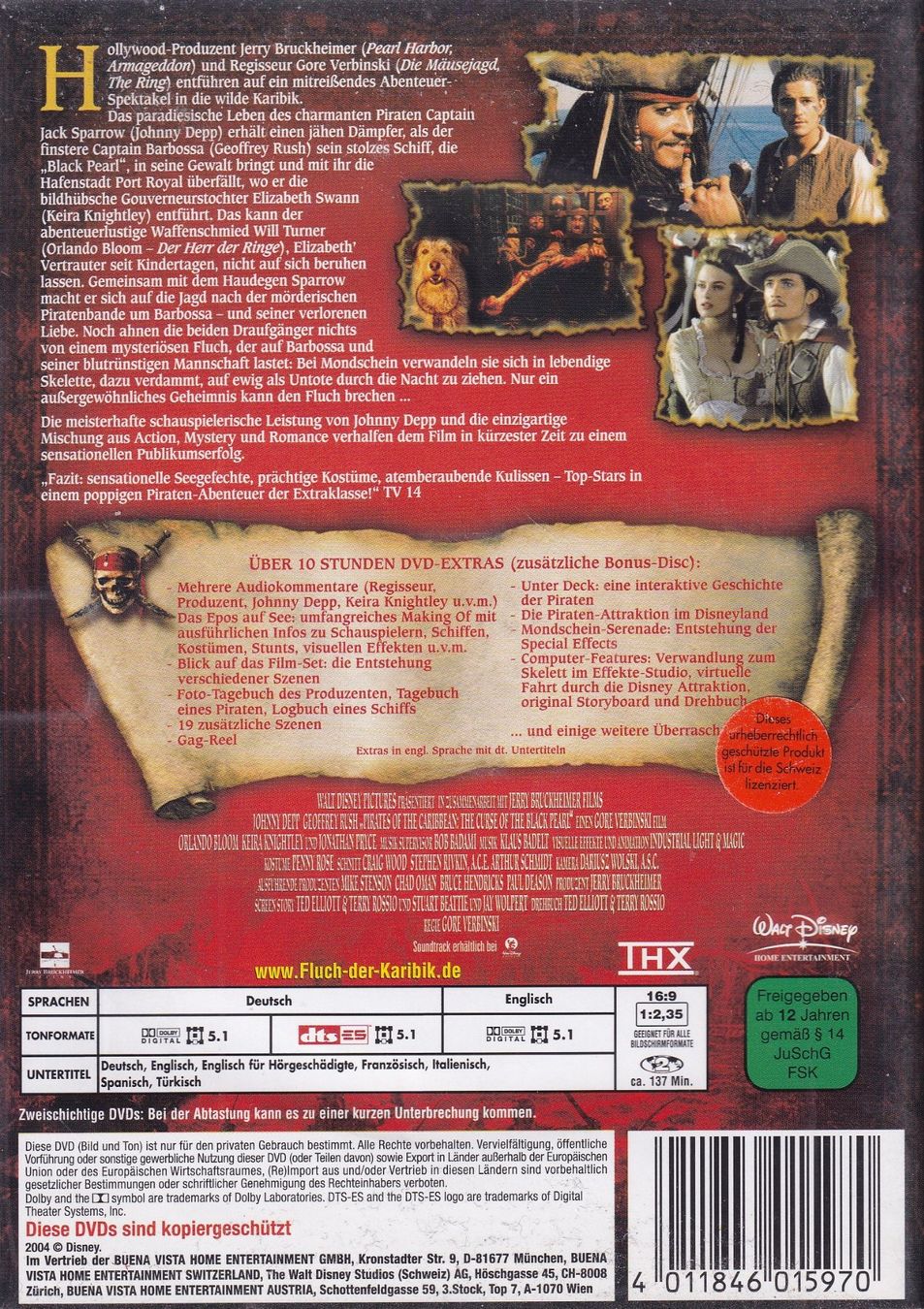 Tutti i DVDs: DVD ab Fr. 1.--, Fluch der Karibik – Usato da Lausen venduto da Mondeo10628 1