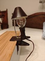 Kleine nostalgische Bakelit Klemmlampe