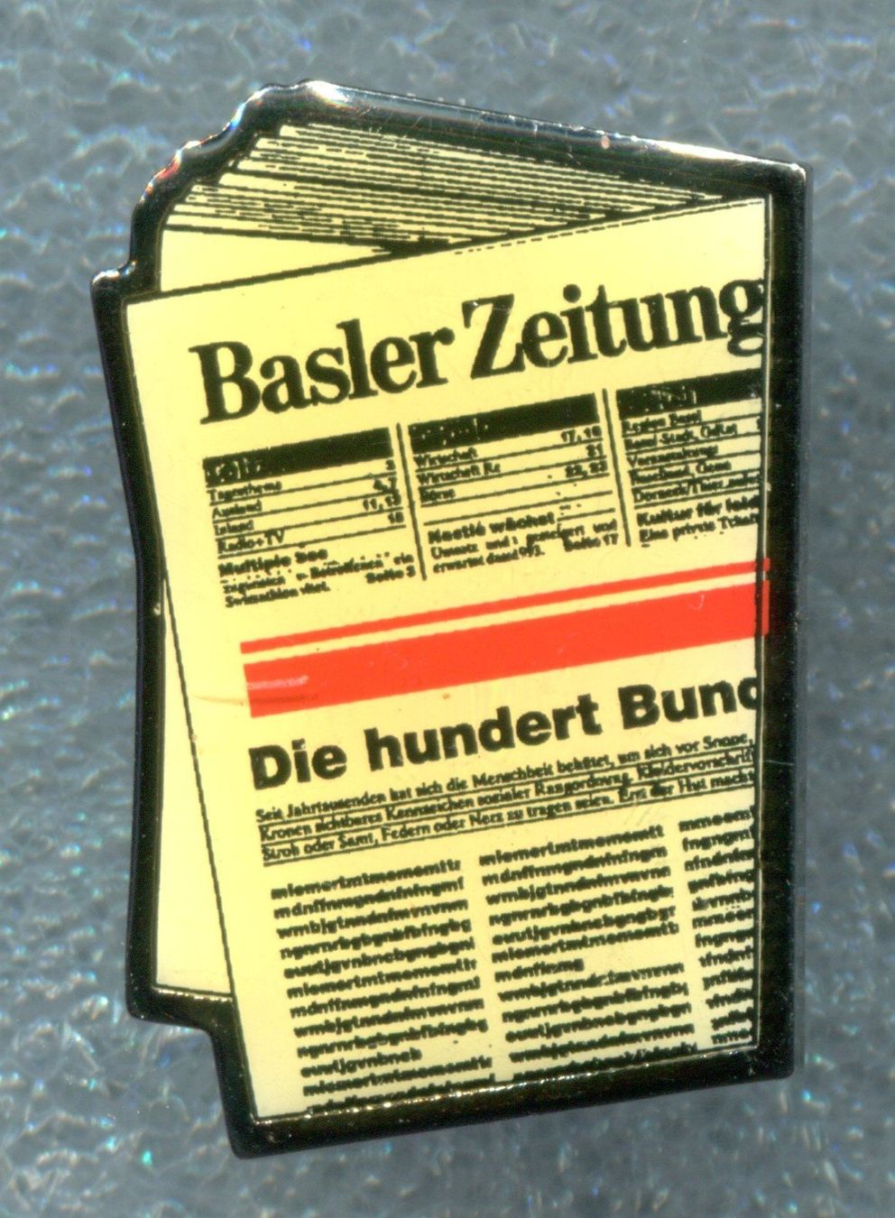 Plaketten & Abzeichen: Basler Zeitung – Gebraucht aus Winterthur von Sammleroase