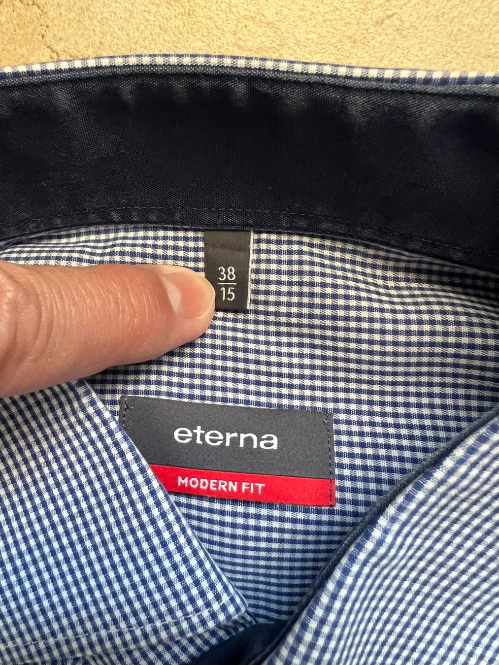 Eterna Camicie: Hemd kurzarm Eterna Modern Fit Grösse 38 – Usato da Brunnen venduto da Bonitoman 1