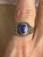 Silberring Lapislazuli Vintage (Grösse 50)